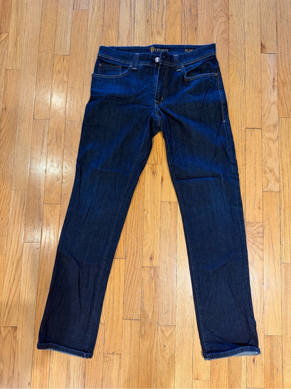 Fidelity Denim Slim Jim Jeans Men's 32 Dark Wash